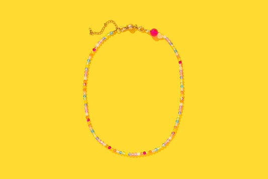 Beaded Necklace - Multi - Colored - Chloe - Bria Blair Creative
