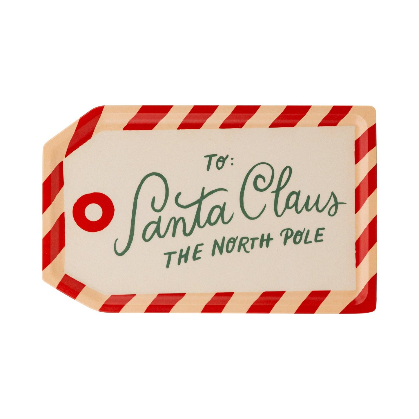 BEC1231 - To Santa Tag Bamboo Tray - Bria Blair Creative