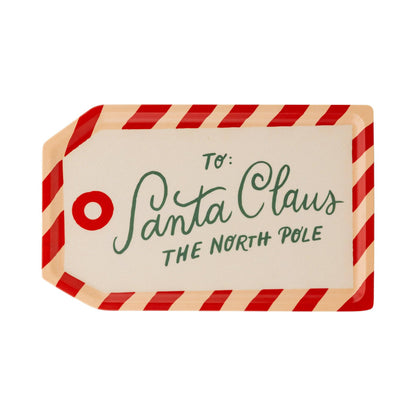 BEC1231 - To Santa Tag Bamboo Tray - Bria Blair Creative