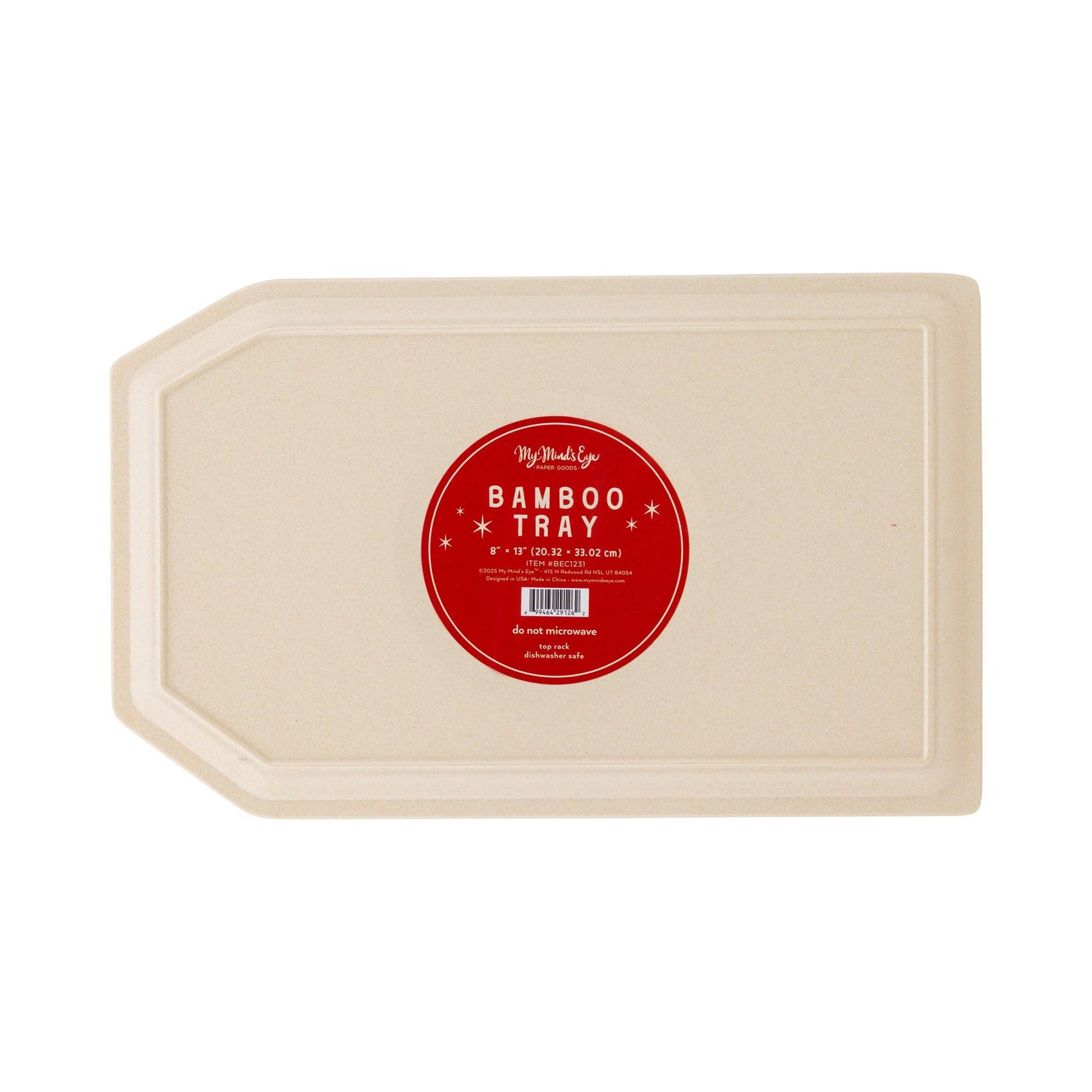 BEC1231 - To Santa Tag Bamboo Tray - Bria Blair Creative