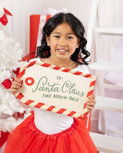 BEC1231 - To Santa Tag Bamboo Tray - Bria Blair Creative