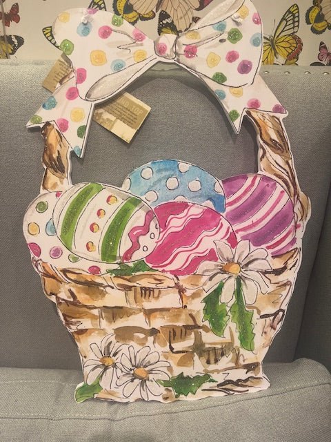Beck's Classic Easter Basket Door Hanger - Bria Blair Creative