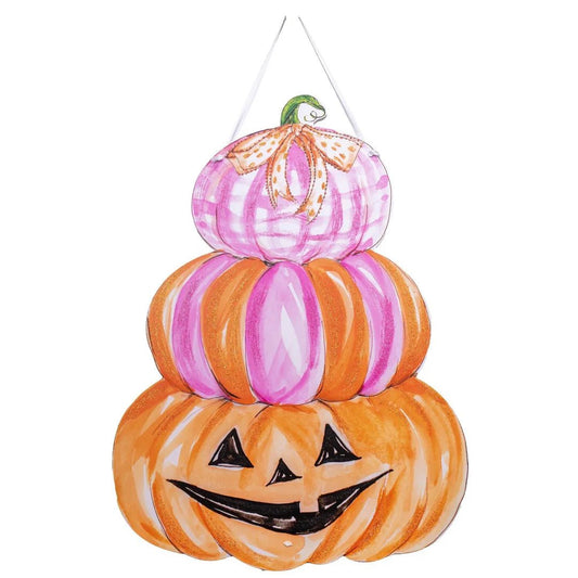 Beck's Pink Pumpkin Stack, Large - Bria Blair Creative