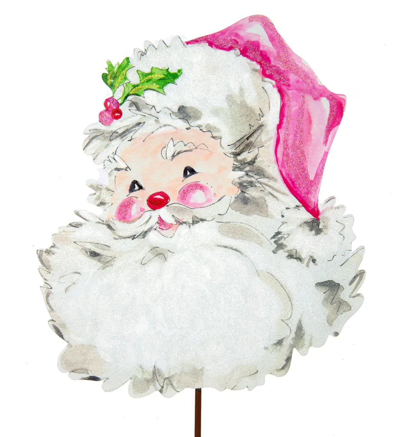 Beck’s Pink Santa Stake - Bria Blair Creative