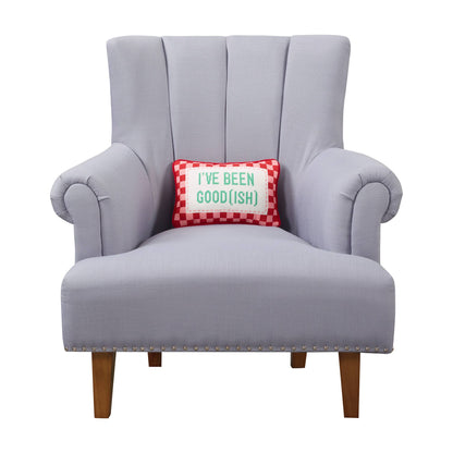 Been Good(Ish) Embroidered Needlepoint Pillow - Bria Blair Creative