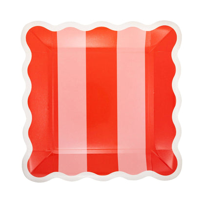 BER1241 - Occasions Beary Loved Stripe and Polka Plate Set - Bria Blair Creative