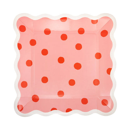 BER1241 - Occasions Beary Loved Stripe and Polka Plate Set - Bria Blair Creative