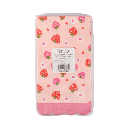 Berry Fringe Scallop Guest Napkin - Bria Blair Creative