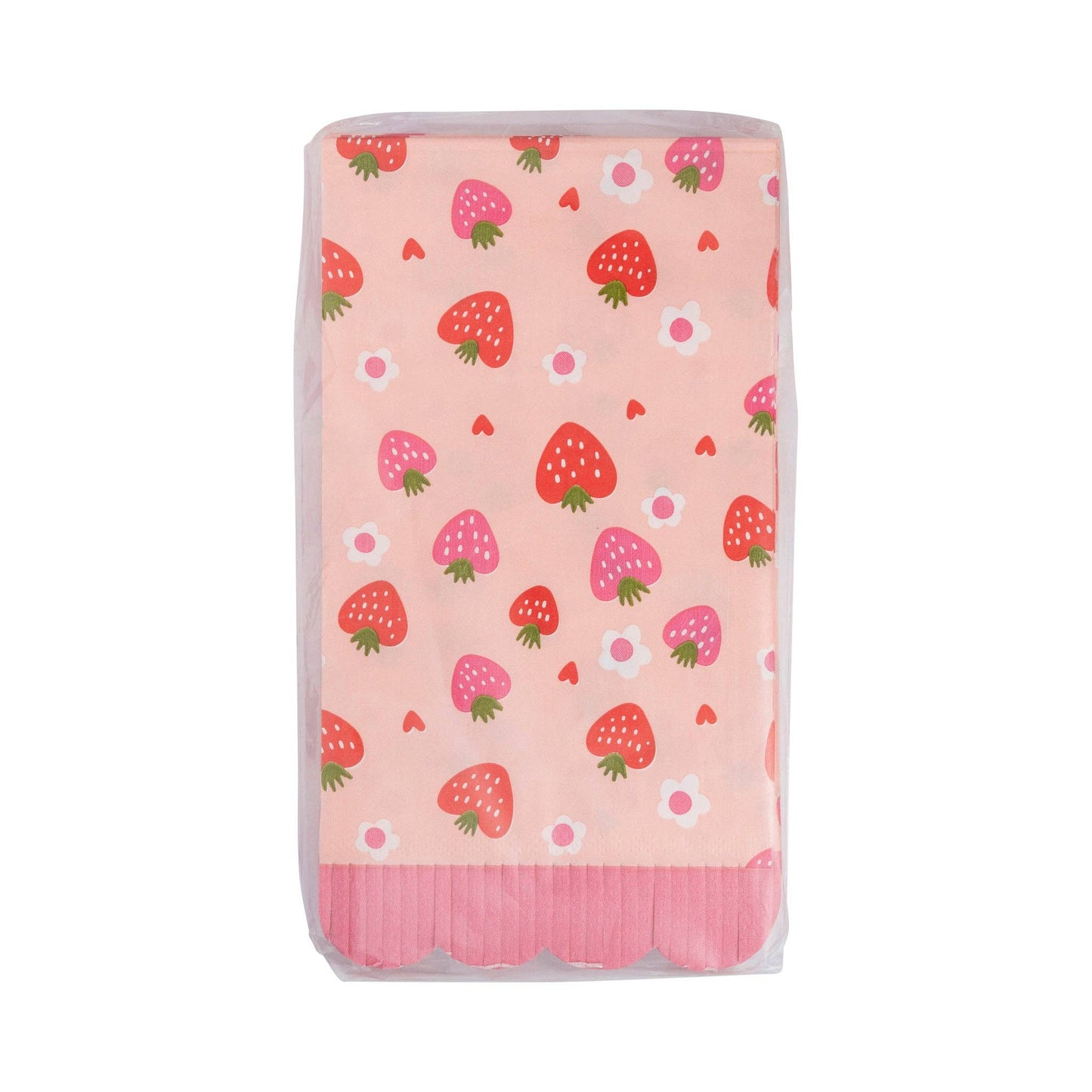 Berry Fringe Scallop Guest Napkin - Bria Blair Creative