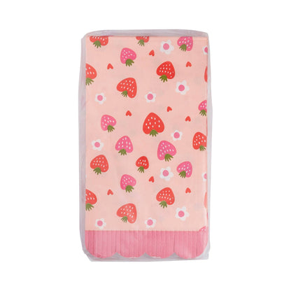 Berry Fringe Scallop Guest Napkin - Bria Blair Creative