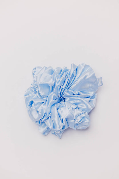 JUMBO SLEEP SATIN SCRUNCHIES: DARK BROWN