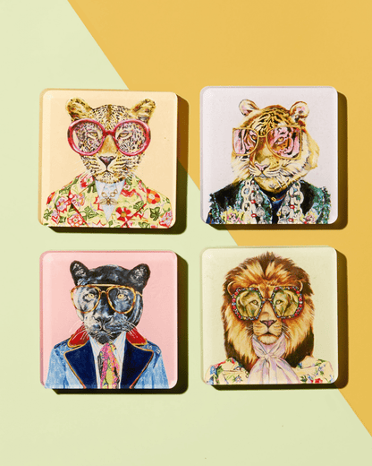 Big Cats Coasters - Assorted - Bria Blair Creative
