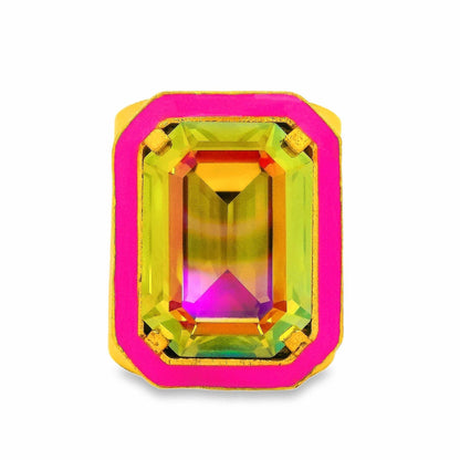 Big Dakota Ring in Neon Pink - Bria Blair Creative