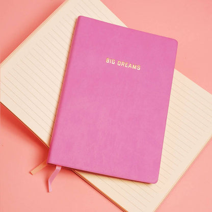 Big Dreams Lined Journal - Pink - Bria Blair Creative