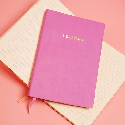 Big Dreams Lined Journal - Pink - Bria Blair Creative