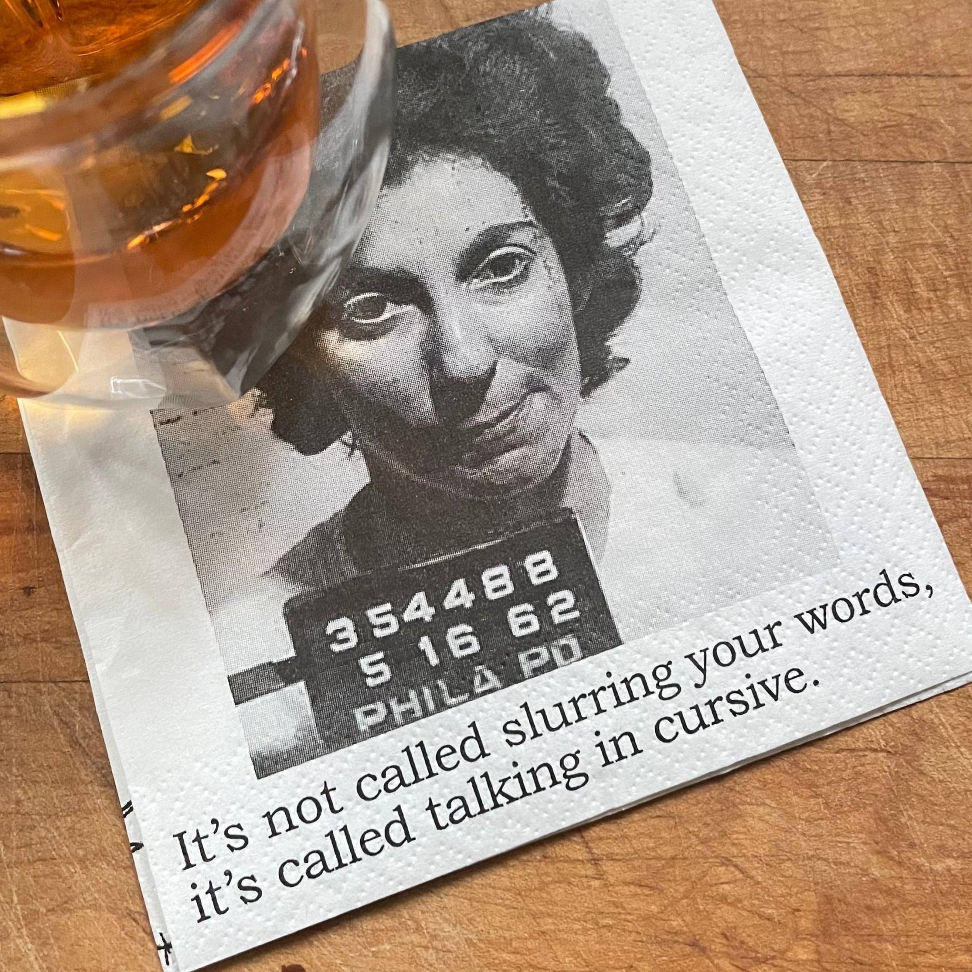 Big House Cocktail Napkins, It's not called slurring your... - Bria Blair Creative