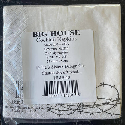 Big House Cocktail Napkins, Sharon doesn't need alcohol... - Bria Blair Creative