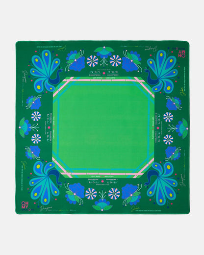 Birdie Green Mahjong Mat - Bria Blair Creative