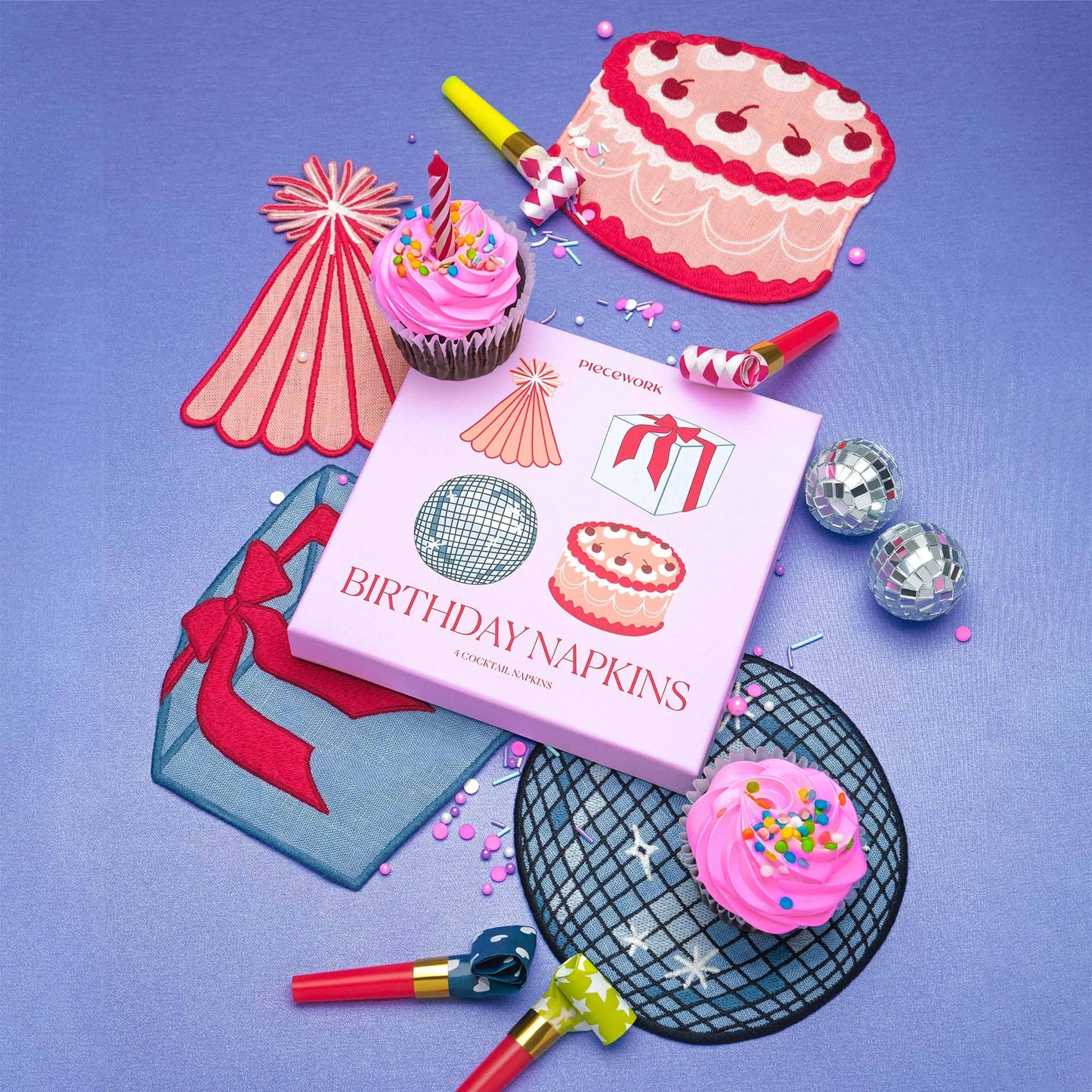Birthday Cocktail Napkins - Set of 4 - Bria Blair Creative