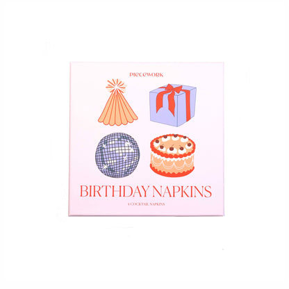 Birthday Cocktail Napkins - Set of 4 - Bria Blair Creative