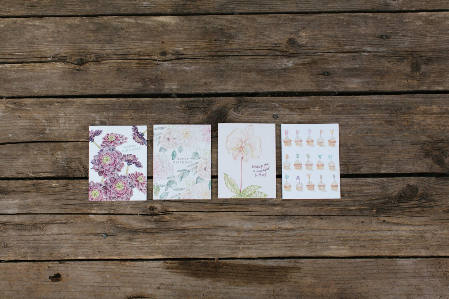Birthday Cupcakes Greeting Card - Bria Blair Creative