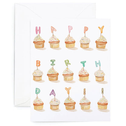 Birthday Cupcakes Greeting Card - Bria Blair Creative