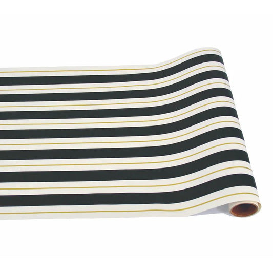 Black and Gold Awning Stripe Runner - Bria Blair Creative