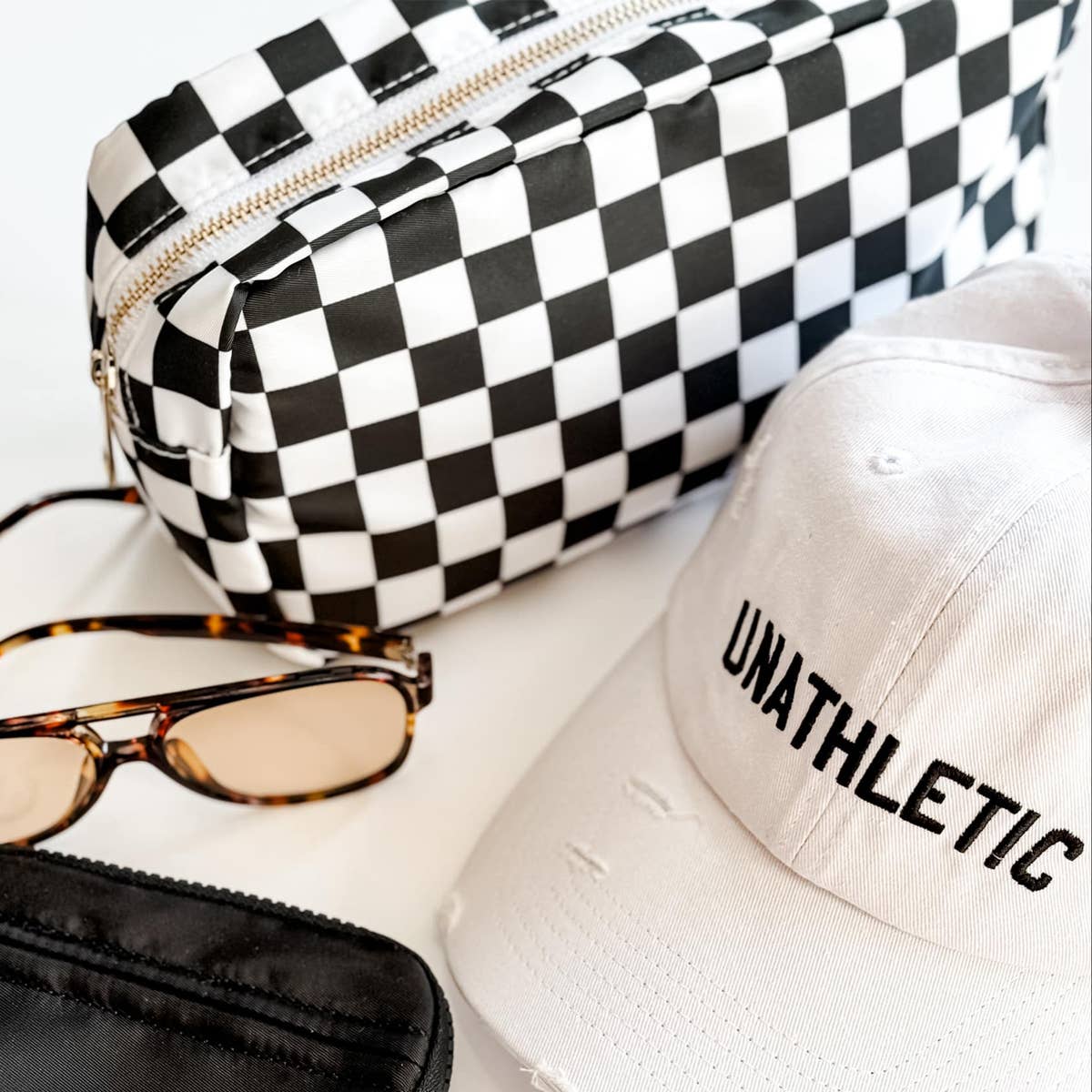 Black and White Checkered Bags: Medium - Bria Blair Creative