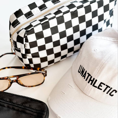 Black and White Checkered Bags: Small - Bria Blair Creative