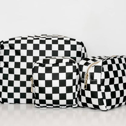 Black and White Checkered Bags: Small - Bria Blair Creative