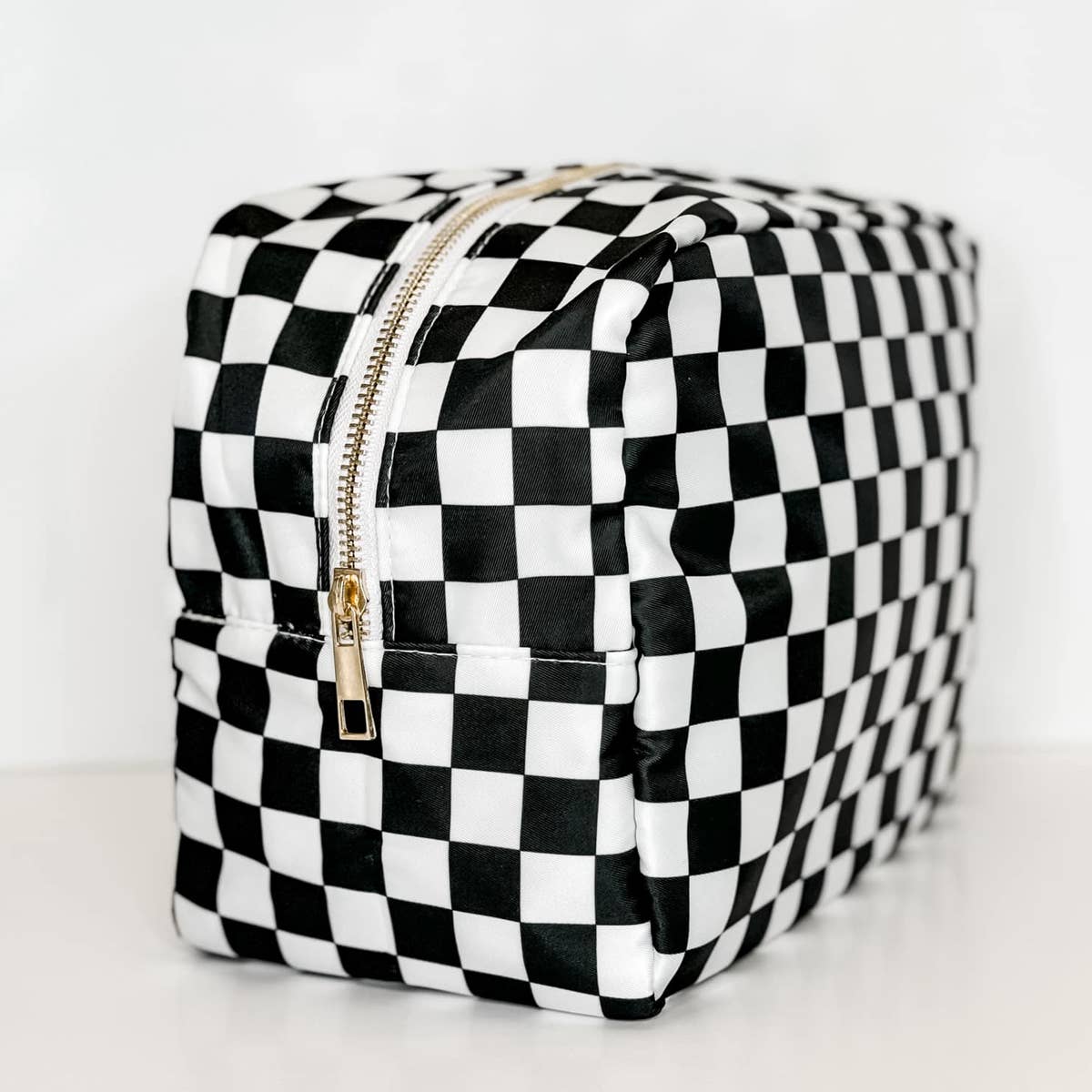 Black and White Checkered Bags: Small - Bria Blair Creative