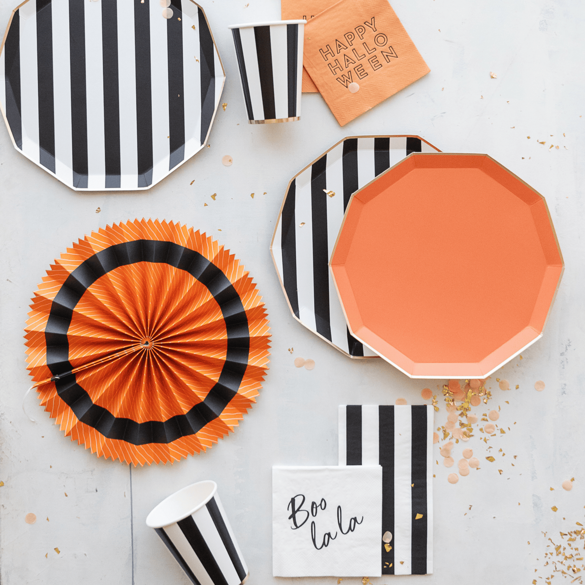 BLACK NOIR CABANA STRIPE GUEST TOWELS - Bria Blair Creative