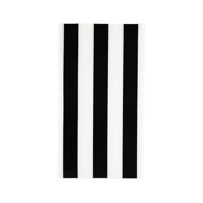 BLACK NOIR CABANA STRIPE GUEST TOWELS - Bria Blair Creative