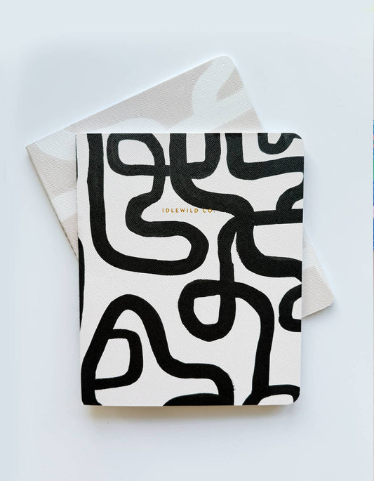 Black & White Squiggle Notebook Duo - Bria Blair Creative