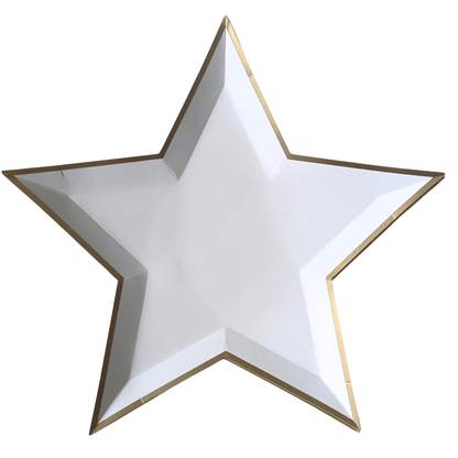 BLANC WHITE STAR SHAPED PLATES - Bria Blair Creative