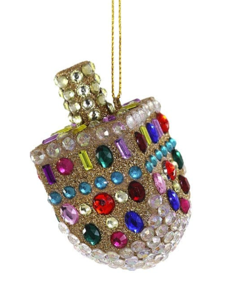 Blingy Dreidel Ornament - Bria Blair Creative