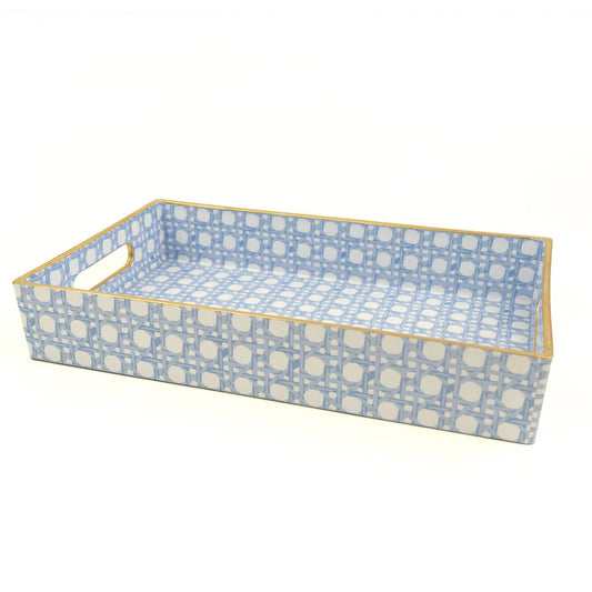 Blue Cane Vanity Tray - Bria Blair Creative