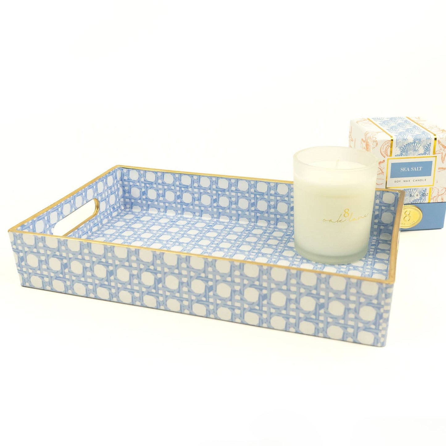 Blue Cane Vanity Tray - Bria Blair Creative