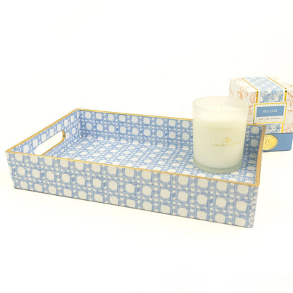 Blue Cane Vanity Tray - Bria Blair Creative