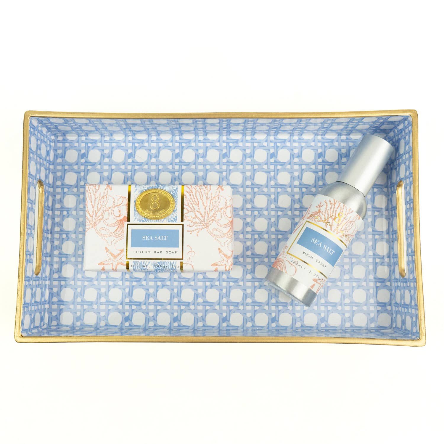Blue Cane Vanity Tray - Bria Blair Creative