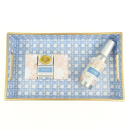 Blue Cane Vanity Tray - Bria Blair Creative