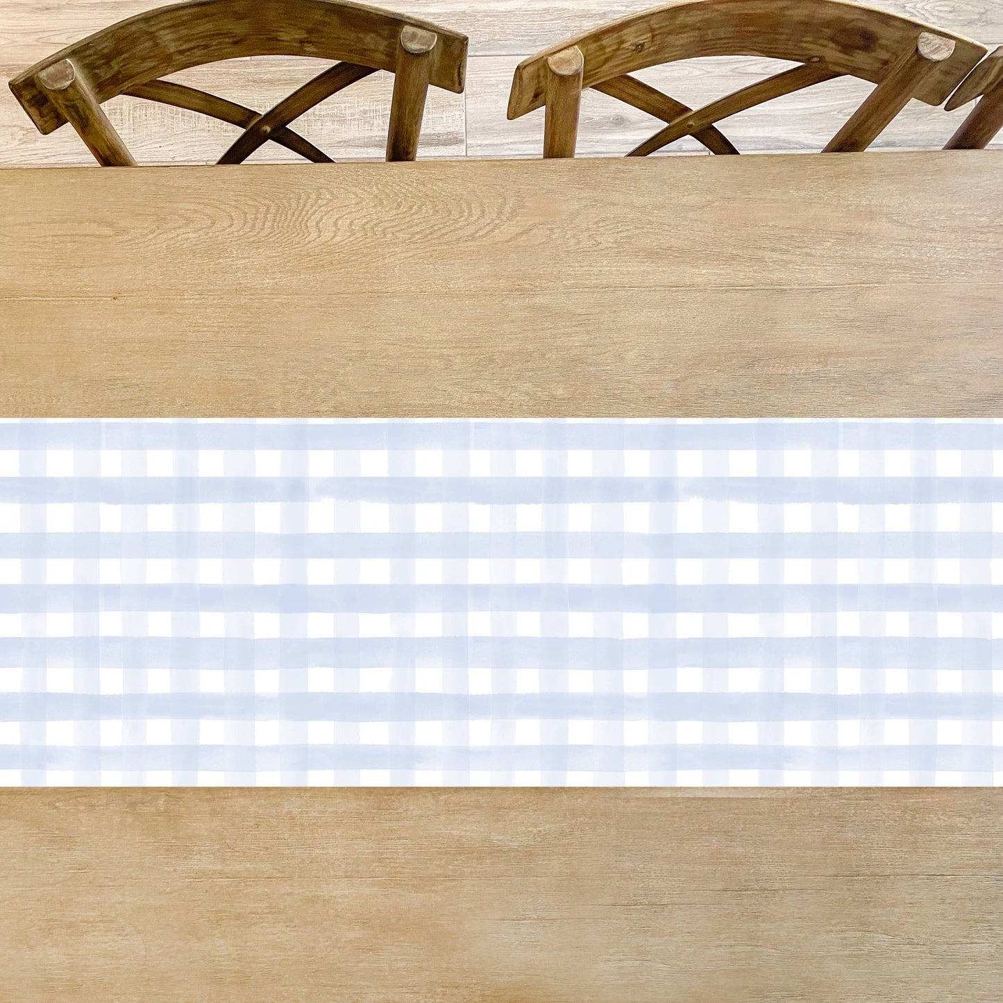 Blue Gingham Table Runner - Bria Blair Creative