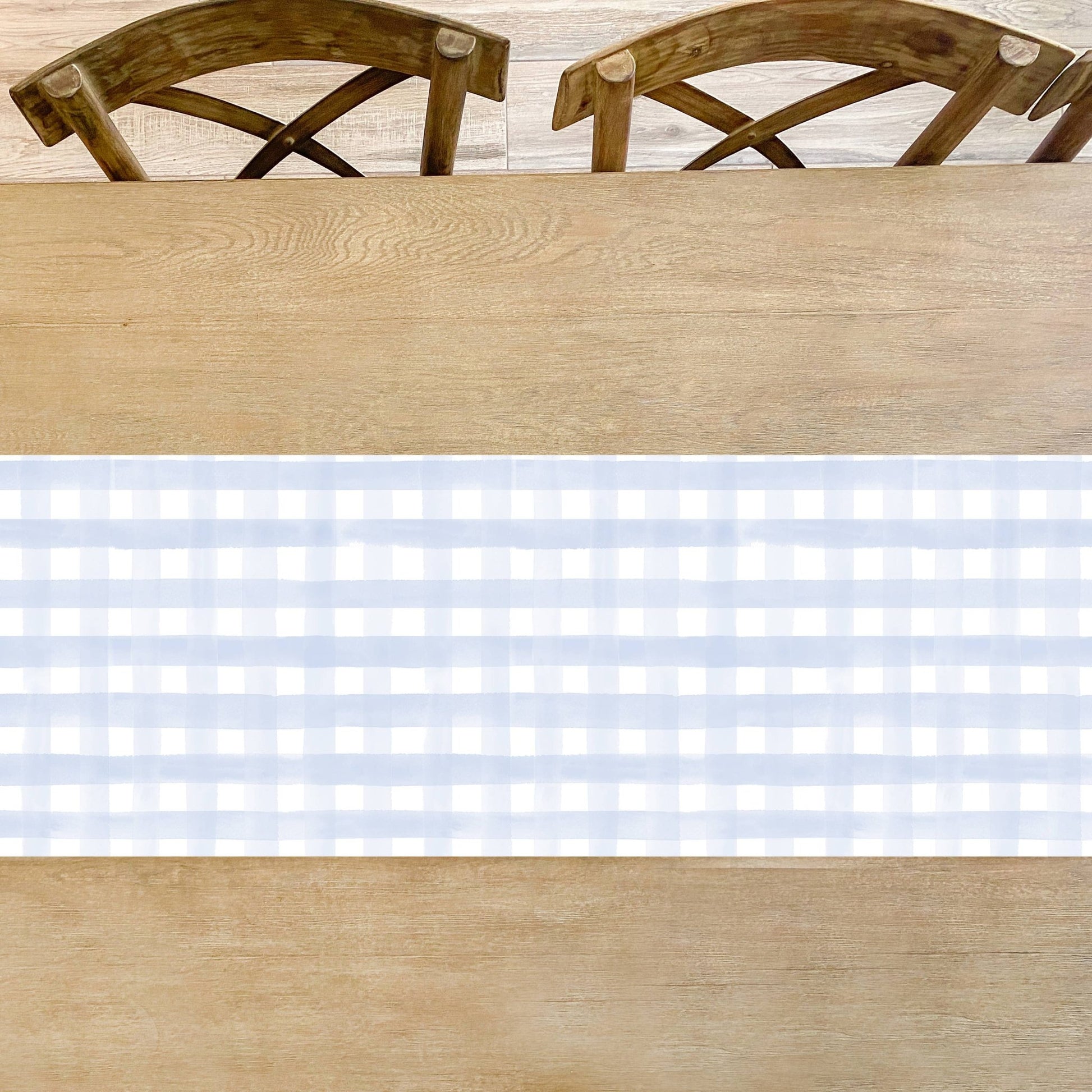 Blue Gingham Table Runner - Bria Blair Creative