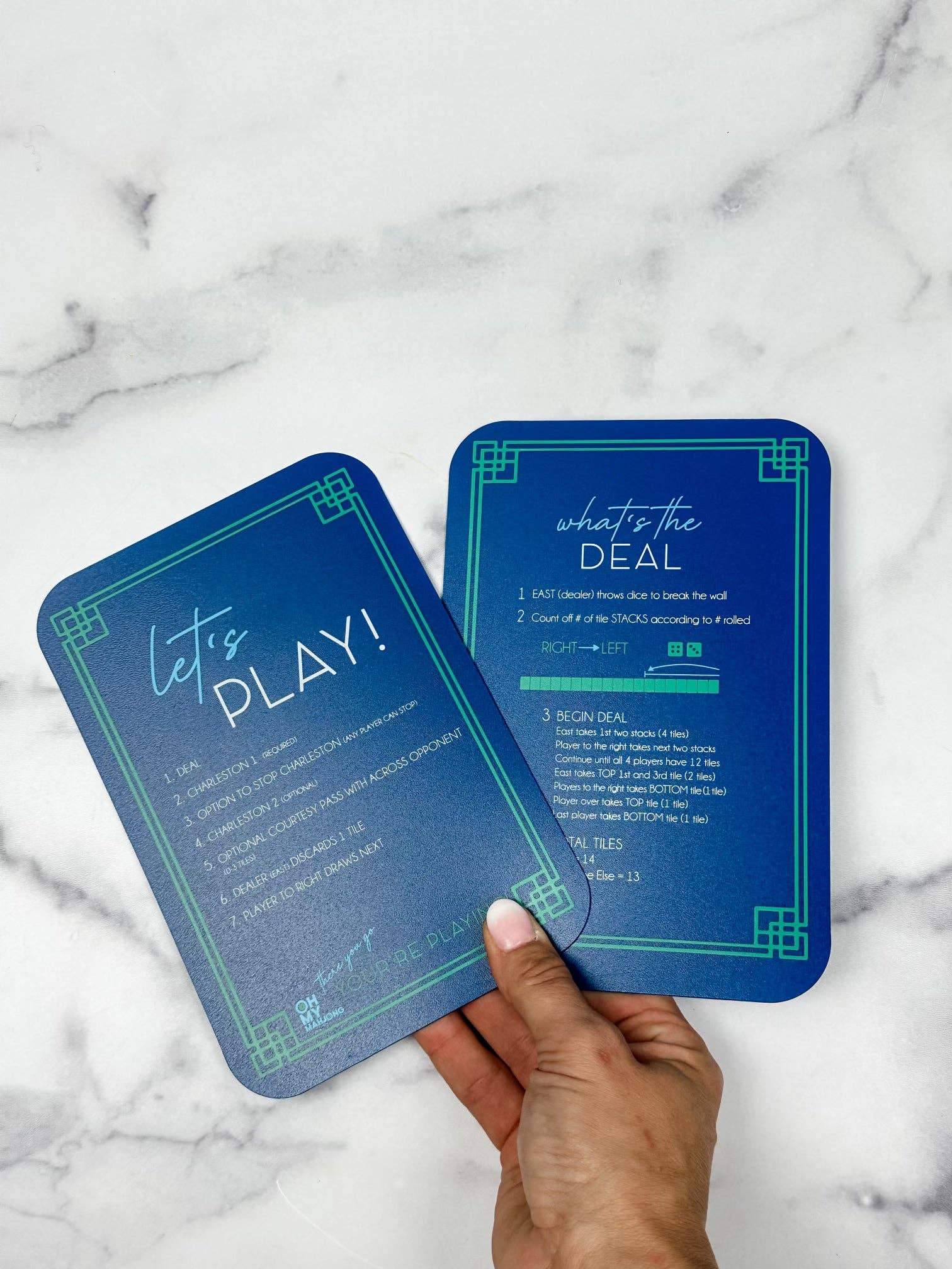 Blue Mahjong Shufflers - Bria Blair Creative