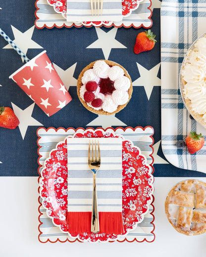 Blue Star Table Runner - Bria Blair Creative