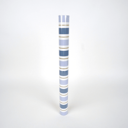 Blue Striped Paper Table Runner - Bria Blair Creative