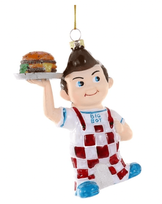 Bob's Big BOY Fast Food Iconic Glass Christmas Ornament - Bria Blair Creative