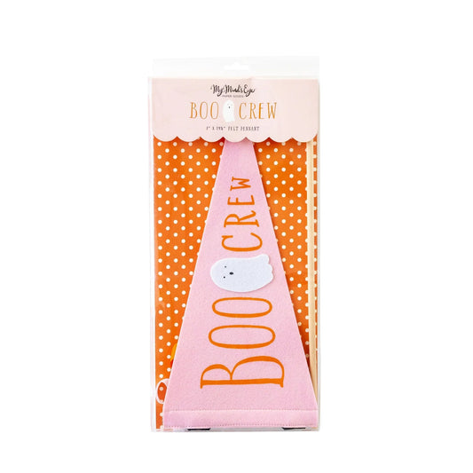 Boo Crew Felt Pennant Banner - Bria Blair Creative