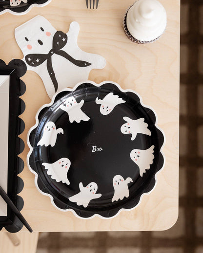 BQT1341 - Booquette Ghosts 8" Plate - Bria Blair Creative