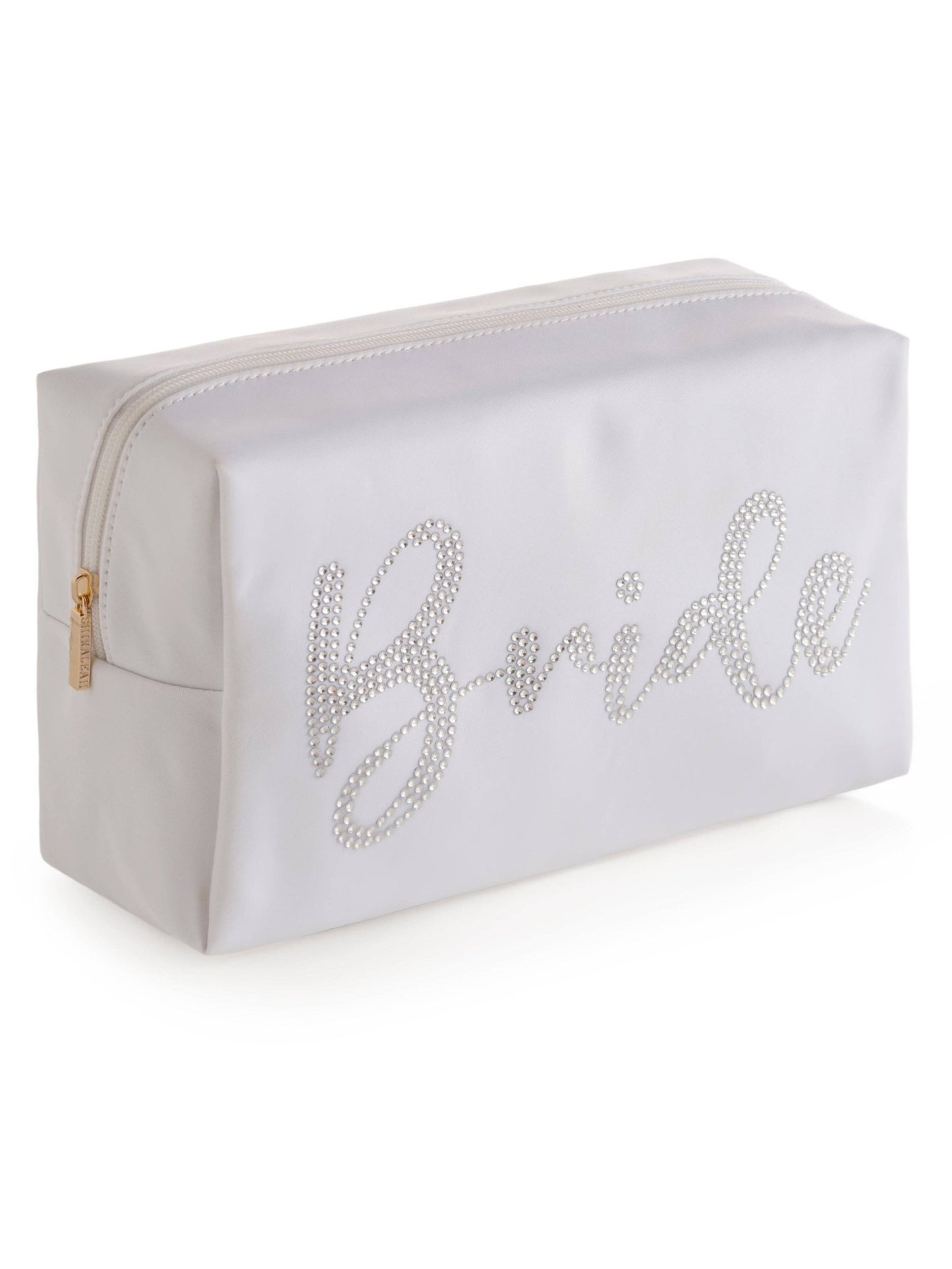 "BRIDE" ZIP POUCH, WHITE - Bria Blair Creative